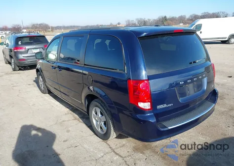 2013 Dodge Grand Caravan Sxt из США, поврежденный, VIN 2C4RDGCG1DR643224